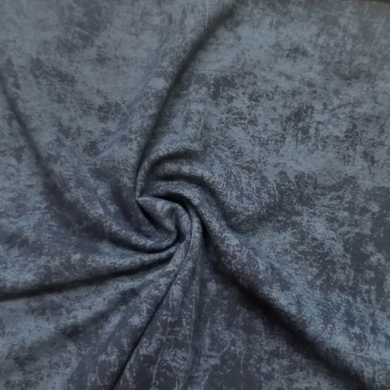 Футер 2х нитка петля Синий Варенка с эффектом велюр