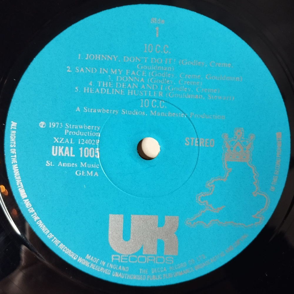 Винтажная виниловая пластинка LP 10cc (UK 1973) Sand In My Face