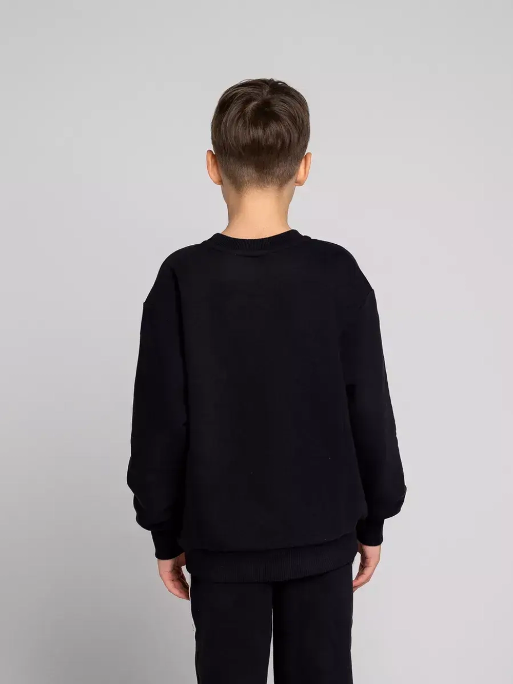 Свитшот для мальчика черный школьный