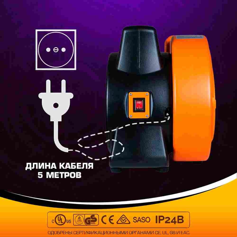 Нагнетатель воздуха (насос) для надувных батутов и конструкций, Huawei REV-1E, мощность 1170W