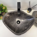 Раковина из речного камня RS63455 (53*39*16) 0122