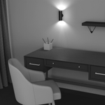 Настенный светильник (бра) Maytoni C068WL-02B