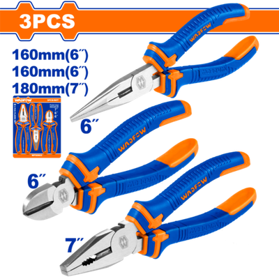 Набор плоскогубцев 3 шт (5/20) WADFOW WPS0603