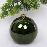 Новогодний шар 15 см «Глянец», изумруд