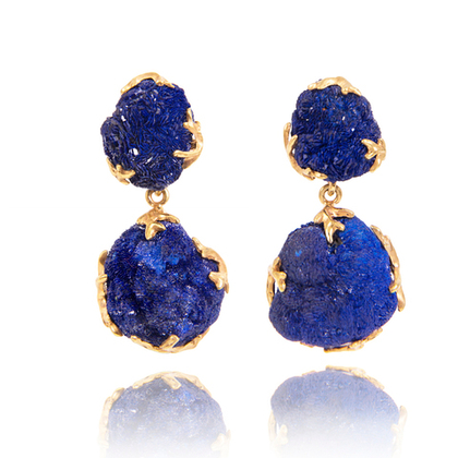 Серьги с Азуритами