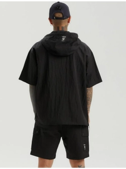 Куртка анорак нейлоновая с коротким рукавом и капюшоном