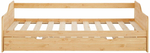 Кровать, 90х200, Тим, двуспальная, для детей и взрослых, тахта, с выдвижным спальным местом, деревянная, Dipriz