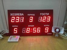 Универсальное спортивное табло №1М. Модель ТС-100х13b