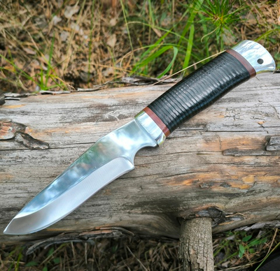 Охотничий нож НС-46А Ельник, с алюминиевыми вставками (Златоуст)