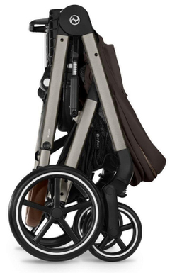Коляска Cybex Balios S Lux TPE complete Cloud G Moon Black Plus 3 в 1 Chocolate Brown с дождевиками