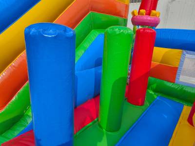 Коммерческий надувной батут «Циркачи» мульти, размер 6*5*4 м