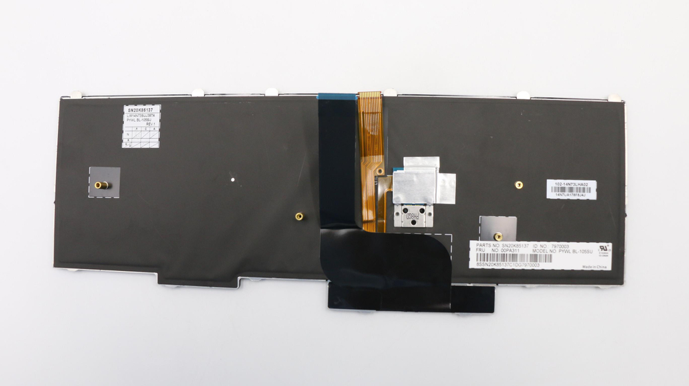 Клавиатура для Ноутбука Lenovo LenovoThinkPad P50 / P70 с подсветкой, раскладка - русская, черная (00PA311)