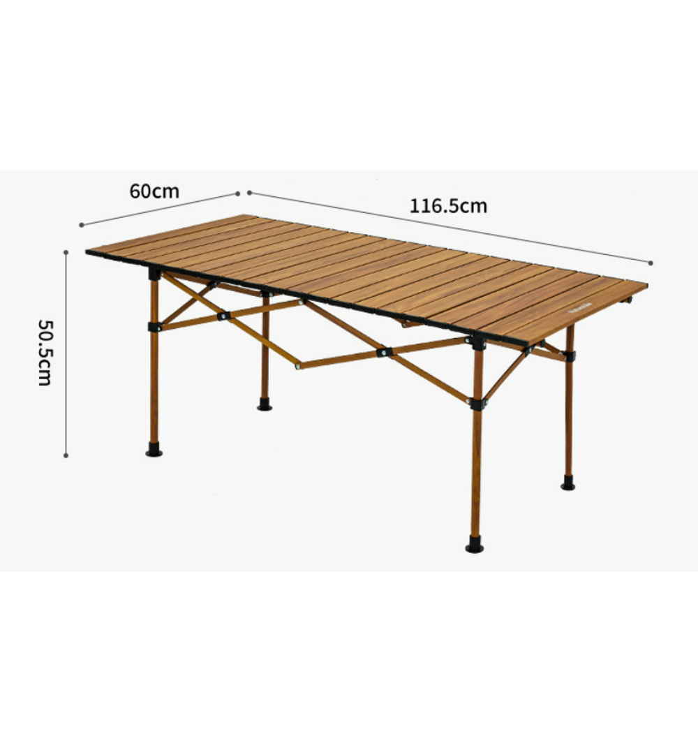 Стол туристический Naturehike увеличенный складной, 116.5х60х50,5 см.