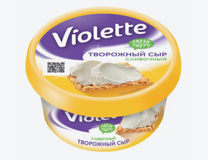 СЫР ТВОРОЖНЫЙ СЛИВОЧНЫЙ 140ГР ВИОЛЕТТА