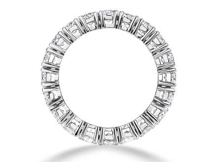 Кольцо "Дорожка" с бриллиантами формы огранки "Овал"