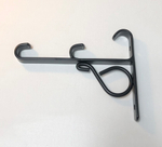 Кронштейн стеновой "Готика 180 мм" двойной d20/20 мм, цвет черный