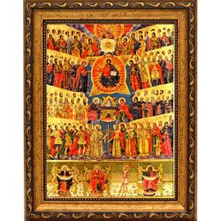 Собор всех Святых. Икона на холсте.