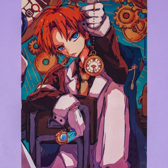 Набор постеров "Туалетный мальчик Ханко-кун" 8 шт, 42х29см