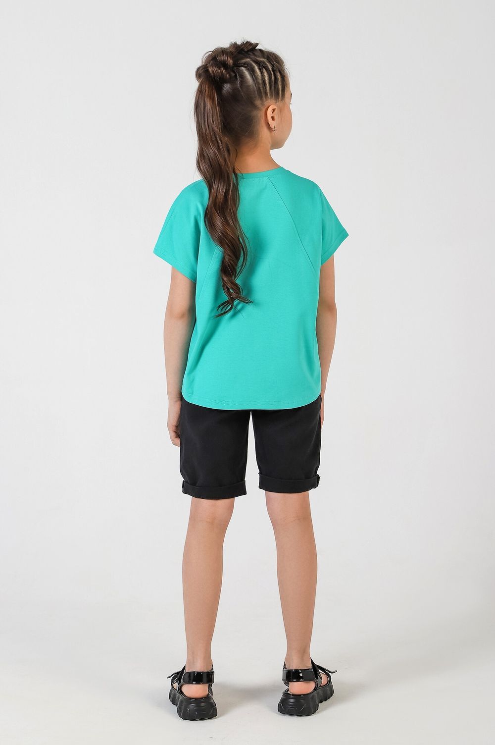 Фуфайка (футболка) для девочки Гретта-1 Виотекс МЕНТОЛОВЫЙ