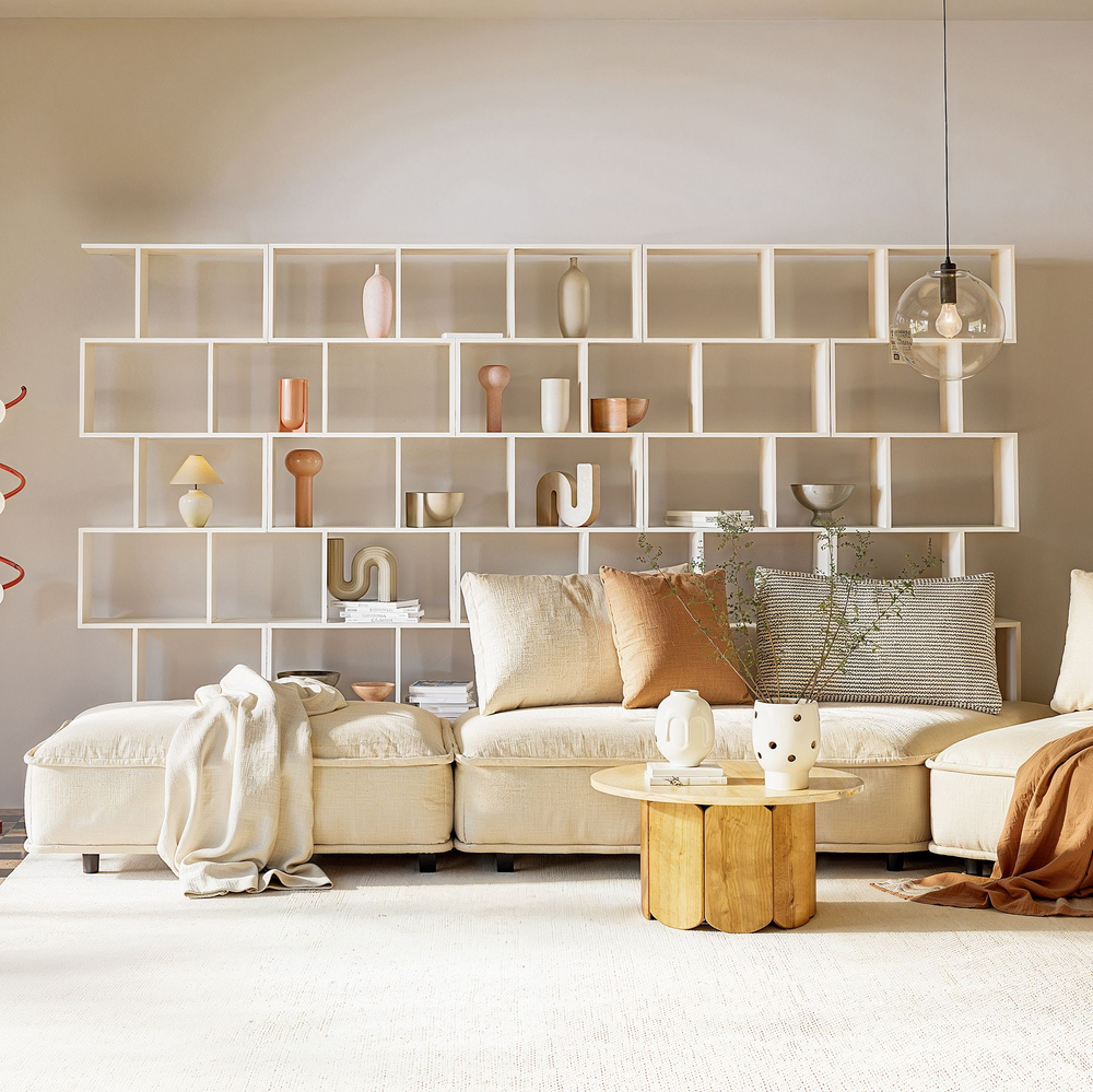 Стеллаж, 72х24х174, Марм, напольный, для игрушек и книг, в ванную, персидский жемчуг, Dipriz