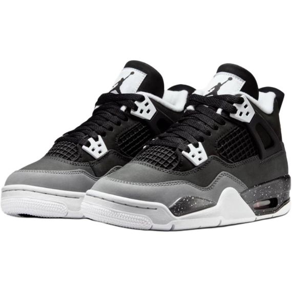 Иордания Эйр Джордан 4 Детских баскетбольных мяча, Высоки Черные Уни-Сексы