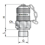 КТ 16x2 - BSPP (Ш) 1/8 flat face (металл.)