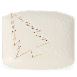 БЛЮДО СЕРВИРОВОЧНОЕ "НОВОГОДНЕЕ" 19,1*15,6*2,8 СМ