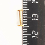 Лабрет для пирсинга 8 мм "ЗВЕЗДА". Медицинская сталь, золотое анодирование. 1 шт