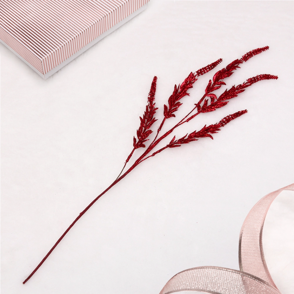 Ветка декоративная «Зимняя свежесть» 70 см, Рубин