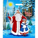 Пакет ПЭ с вырубной ручкой 40х50+6см (80) (Сказка) НГ Интерпак (х50/500)