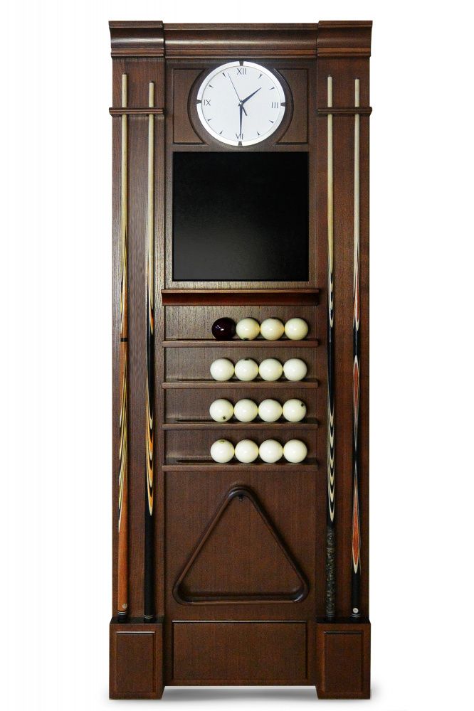 Киевница К-21 с часами ясень,шпон,мдф (№1)