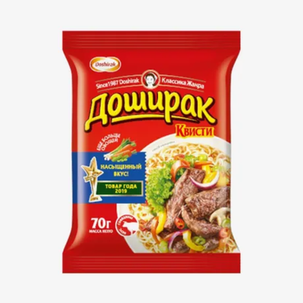 Лапша Доширак со вкусом Говядины мини м/у 70 гр