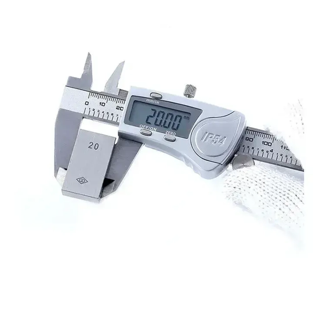 Штангенциркуль электронный металлический IP54. Влагозащищенный с цифровым дисплеем 0-150 мм