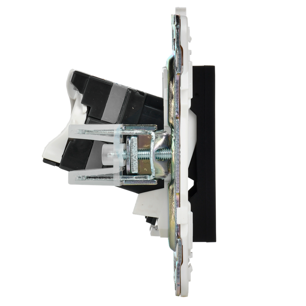 SKANDY Розетка компьютерная двойная RJ45 кат.5E SK-K03Bl черный IEK