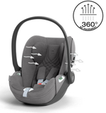 Коляска Cybex Priam IV Rosegold complete Cloud T Mirage Grey Plus Base T 3 в 1 Off White