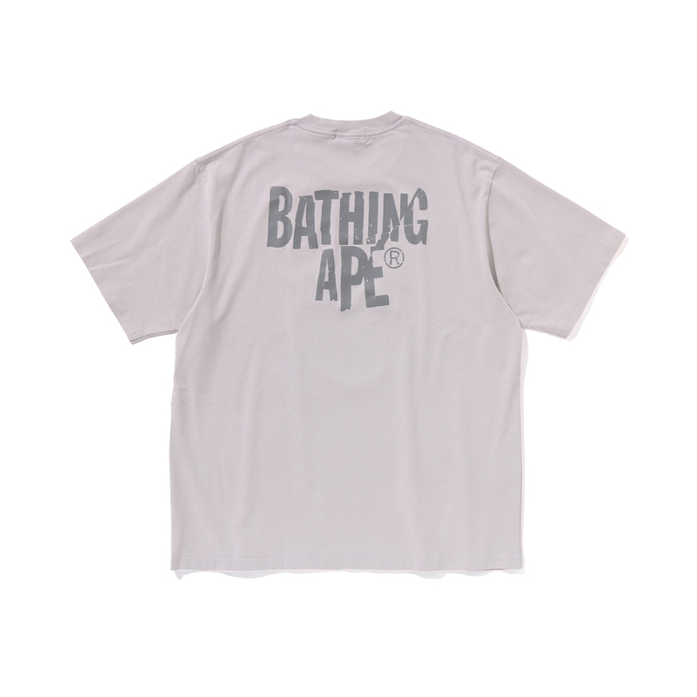 A Bathing Ape Bathing Ape Heavy Washed Ape Head Футболка серый
