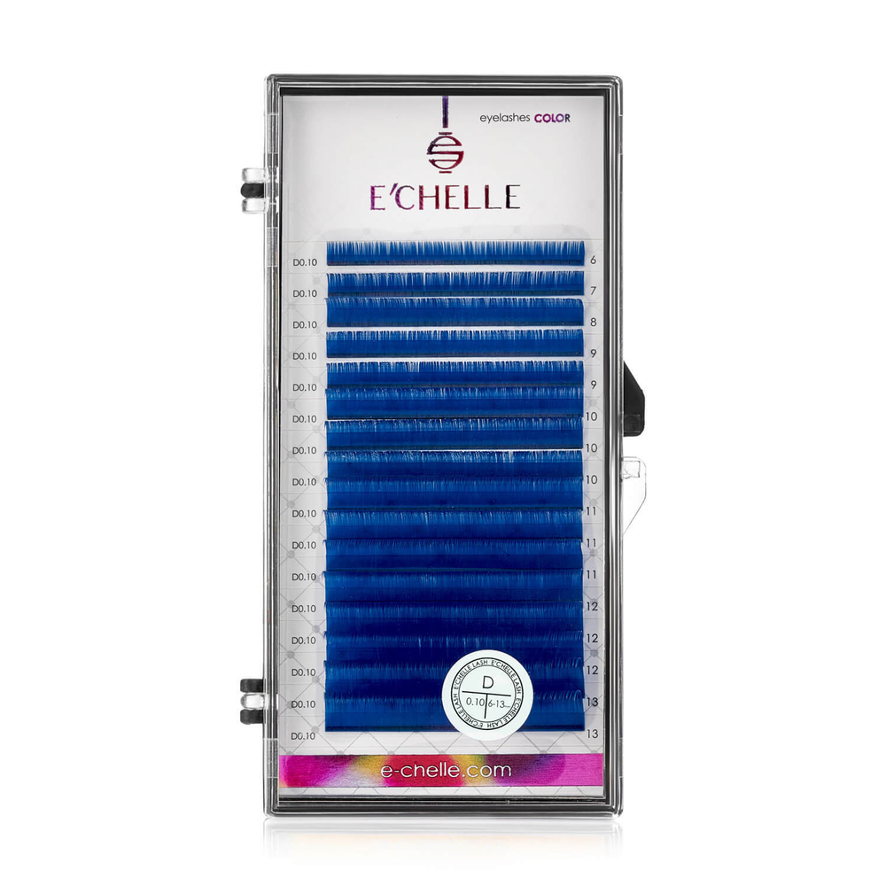 Ресницы Echelle Blue (синие) MIX - 16 линий