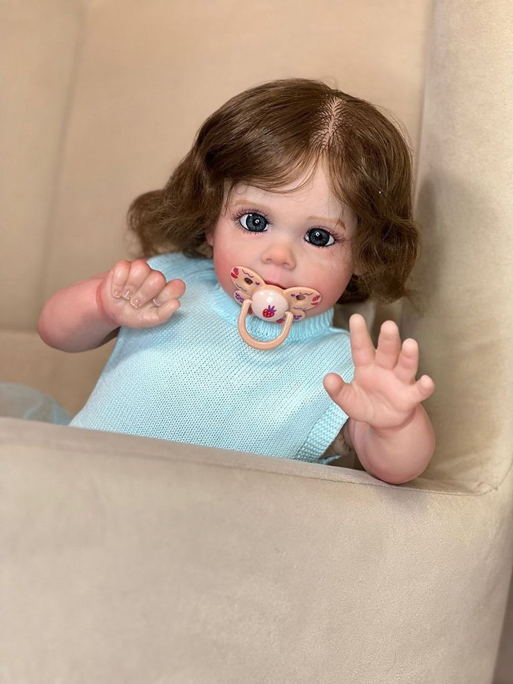 Кукла Реборн мягконабивная 60см в пакете (FA-340)