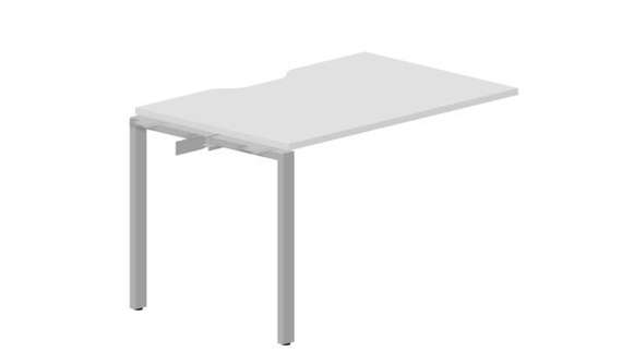 стол Strike 1180х780х750мм (с эргономичным вырезом) - приставной элемент