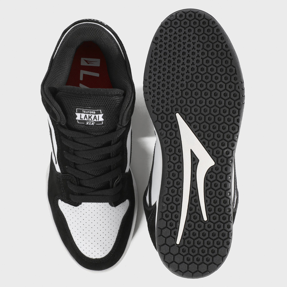 Кеды Lakai Telford Low Black/White Leather (Q3-25)
