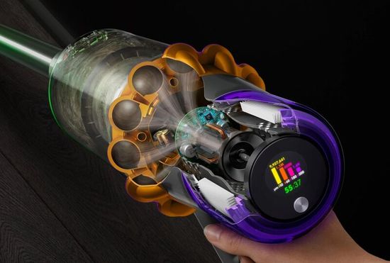 Беспроводной вертикальный пылесос Dyson V15s Detect Submarine (SV47) (Yellow/Nickel) EU