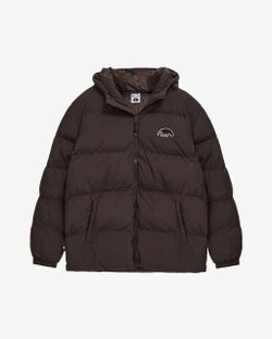 Пуховик AW25 Downjacket Hooded Crispy коричневый