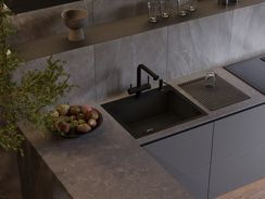 Мойка Akisame 59-GB нерж.сталь/графит(арт.4997014)