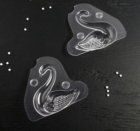 Молд кондитерский «Лебедь» 3D, 11х10 (пластик)