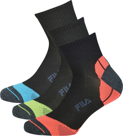 Теннисные носки Fila Calza Socks 3P - shock black