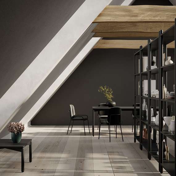 Стул Ror, Double Frame, черный велюр