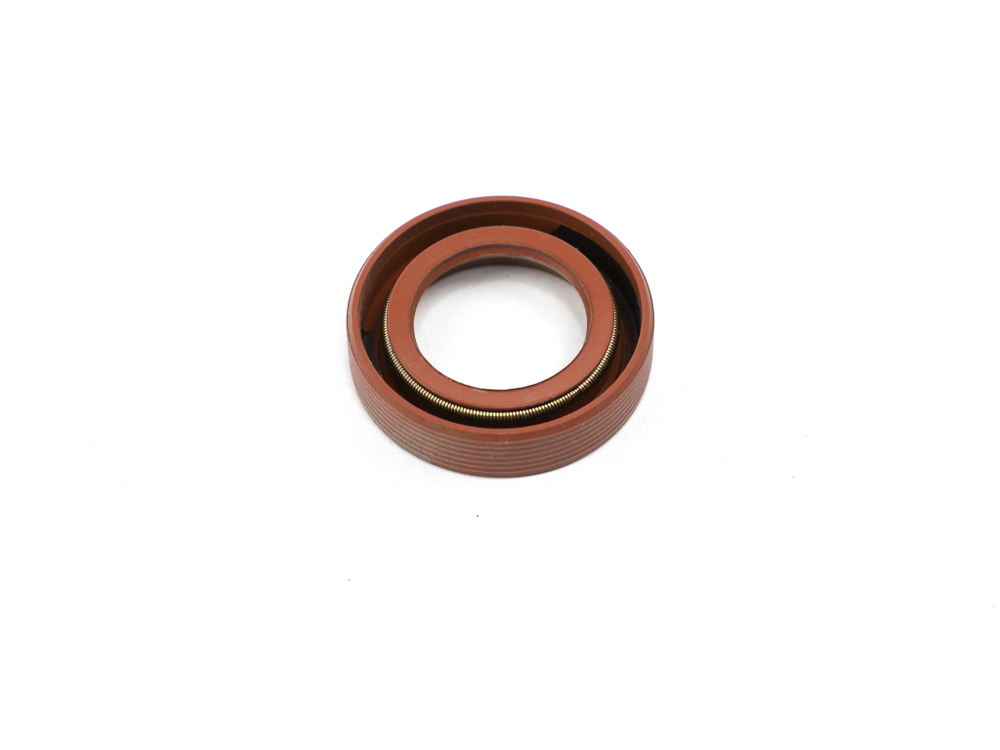 Сальник 25х42х10 а/м КАМАЗ переднего подшипника ведущего вала (красный с пружиной/ FPM) Резинотехника г. Балаково ( ОЕ РТ14.1701340фт )