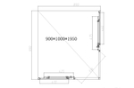 Душевой уголок Slim-N VSS-4SN9010CLBN, 1000*900, брашированный никель, стекло прозрачное