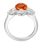 Кольцо со Спессартином и Бриллиантами, R0144-4/1