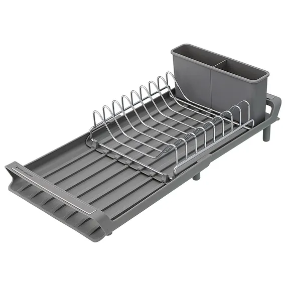 Сушилка для посуды atle раздвижная малая, серая